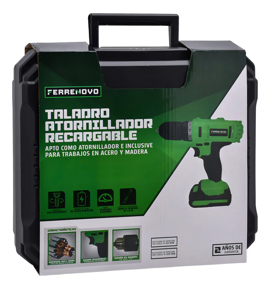 TALADRO ATORNILLADOR INALAMBRICO RECARGABLE - Image 2