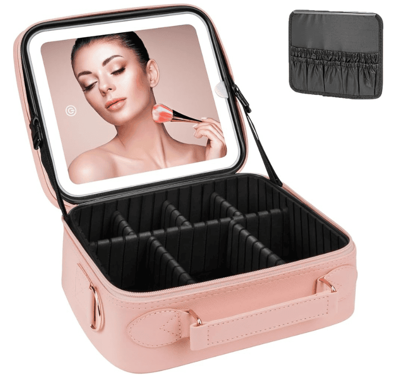 Cosmetiquera Neceser con Espejo LED